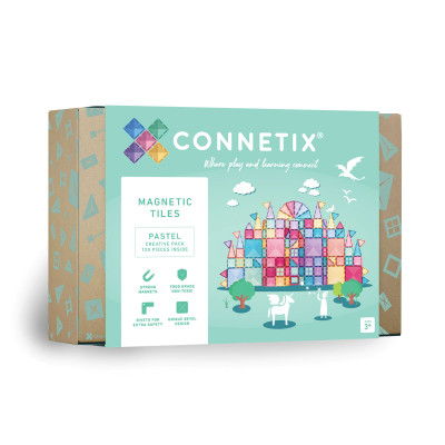 Magnetická stavebnica CONNETIX® Pastel Creative pack 120 ks