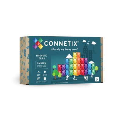 Magnetická stavebnica CONNETIX® Rainbow Rectangle Pack 18 ks