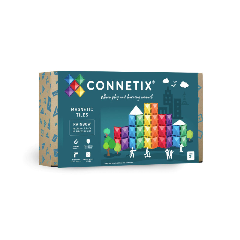 Magnetická stavebnica CONNETIX® Rainbow Rectangle Pack 18 ks Magnetická stavebnica CONNETIX® Rainbow Rectangle Pack 18 ks