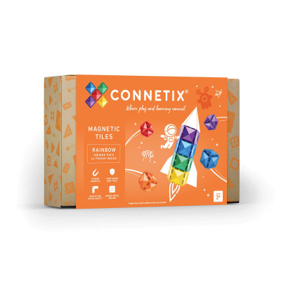 Magnetická stavebnica CONNETIX® Rainbow Square Pack 42 ks