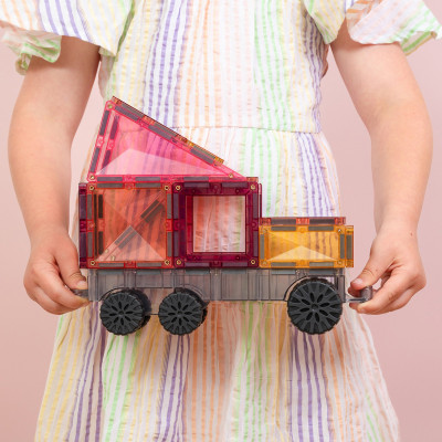 Magnetická stavebnica CONNETIX® Pastel Transport Pack 50 ks