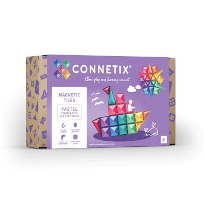 Magnetická stavebnica CONNETIX® Pastel Starter Pack 64 ks