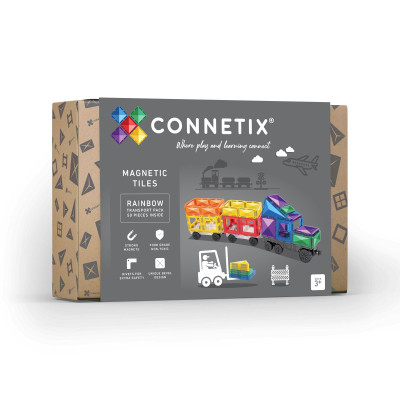 Magnetická stavebnica CONNETIX® Rainbow Transport Pack 50 ks