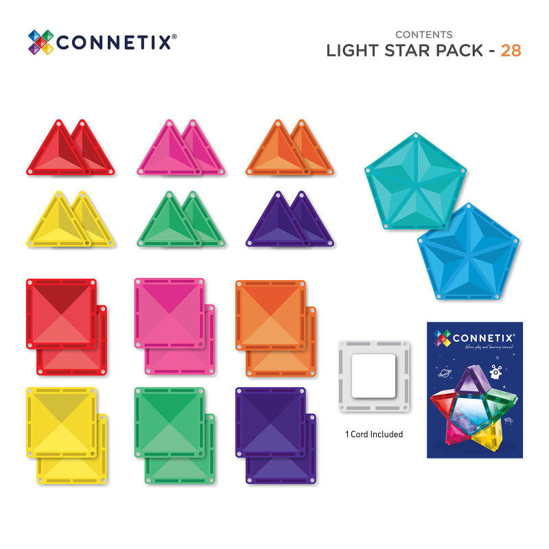 Magnetická stavebnica CONNETIX® Light Star Pack 28 ks Magnetická stavebnica CONNETIX® Light Star Pack 28 ks