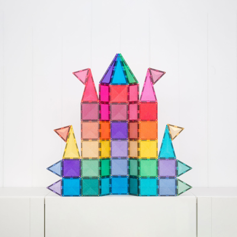 Magnetická stavebnica CONNETIX® Glitter Castle Pack 48 ks Magnetická stavebnica CONNETIX® Glitter Castle Pack 48 ks