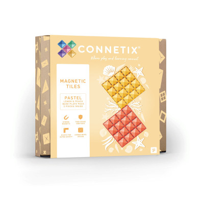 Magnetická podložka CONNETIX® Pastel Lemon & Peach 2 ks