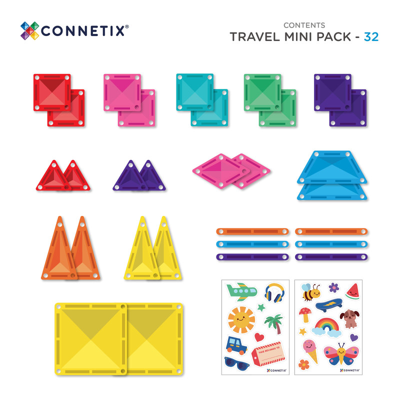 Magnetická stavebnica CONNETIX® Travel Mini Pack 32 ks