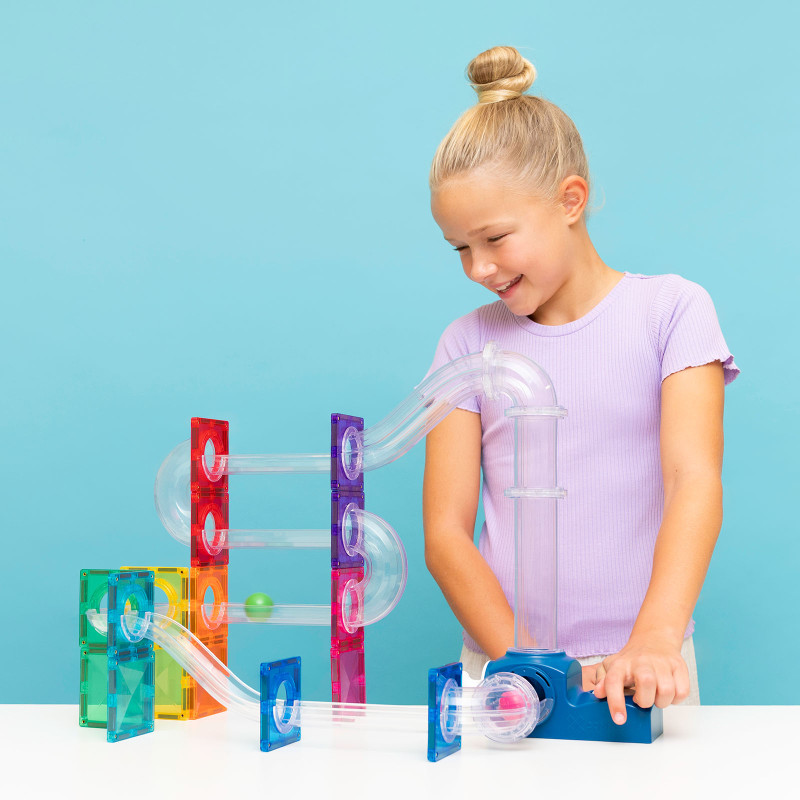 Magnetická stavebnica CONNETIX® Ball Run Launcher Pack 47 ks