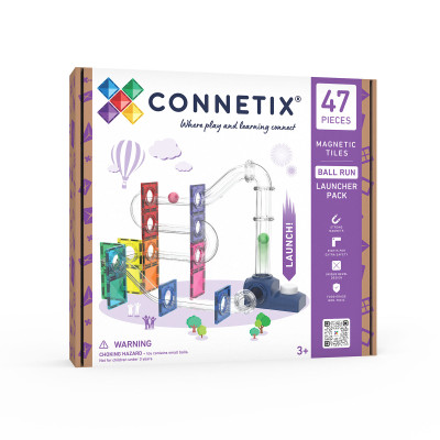 Magnetická stavebnica CONNETIX® Ball Run Launcher Pack 47 ks