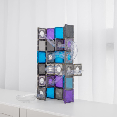 Magnetická stavebnica CONNETIX® Ball Run Galaxy Pack 61 ks