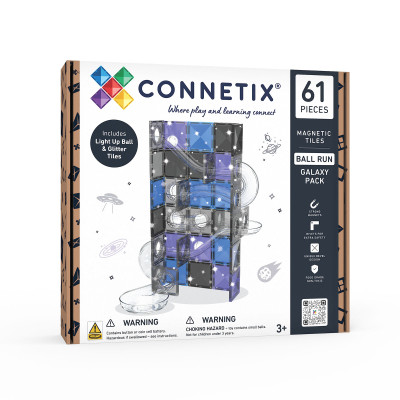 Magnetická stavebnica CONNETIX® Ball Run Galaxy Pack 61 ks