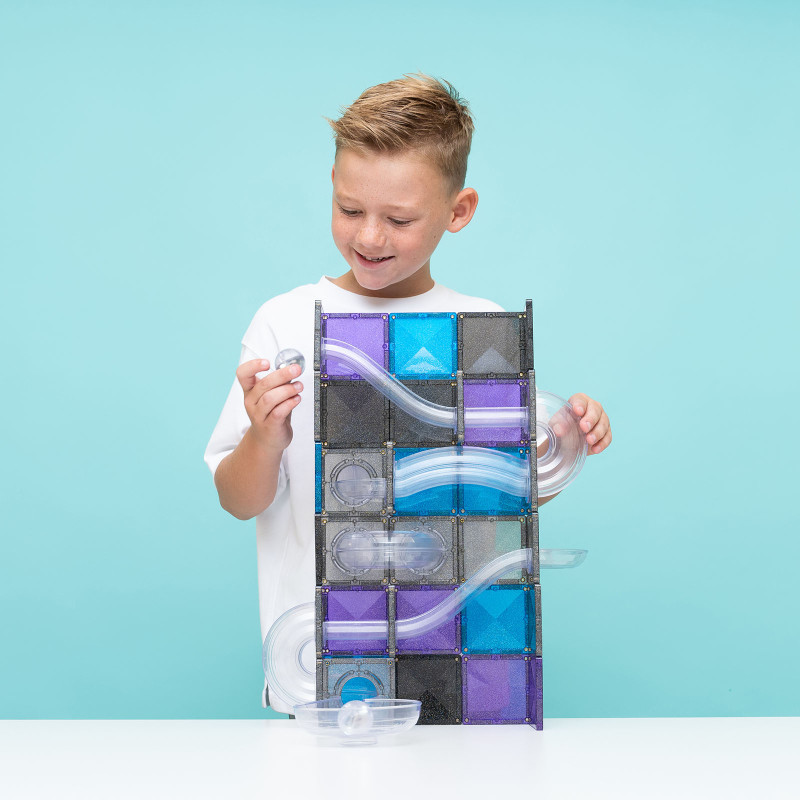 Magnetická stavebnica CONNETIX® Ball Run Galaxy Pack 61 ks