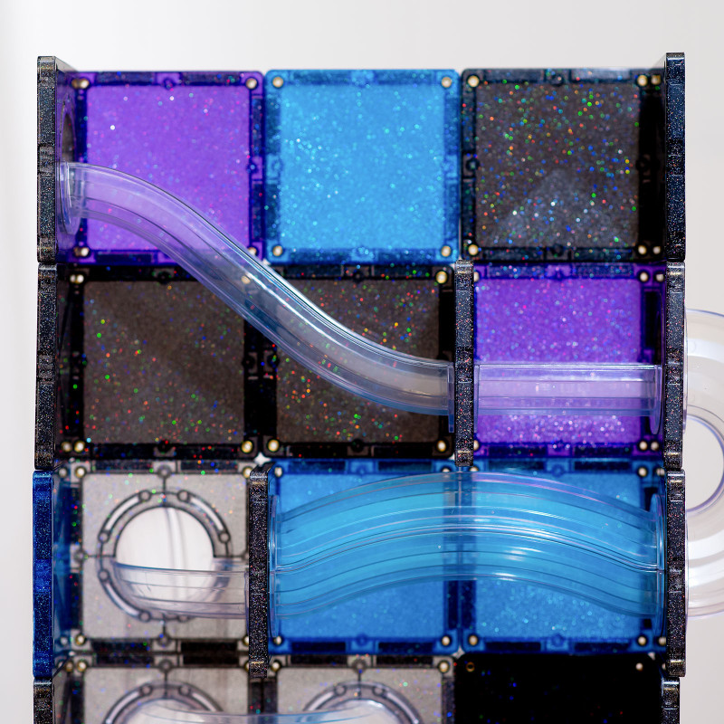Magnetická stavebnica CONNETIX® Ball Run Galaxy Pack 61 ks