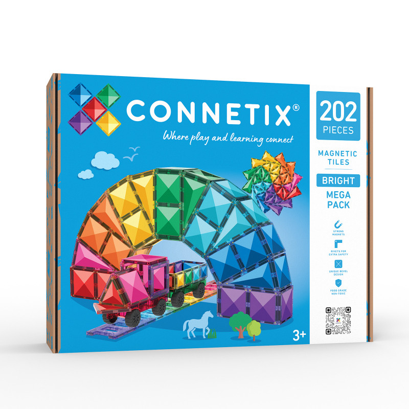 Magnetická stavebnica CONNETIX® Bright Mega Pack 202 ks