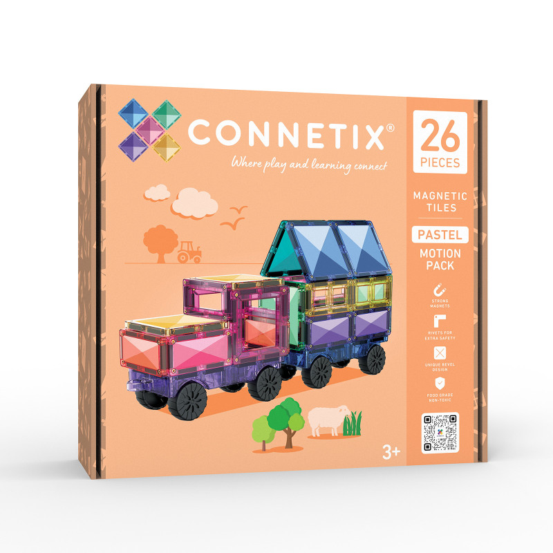 Magnetická stavebnica CONNETIX® Pastel Motion Pack 26 ks