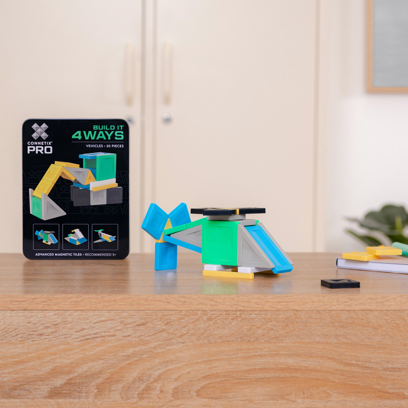 Magnetická stavebnica CONNETIX® PRO Vehicles Pack 30 ks