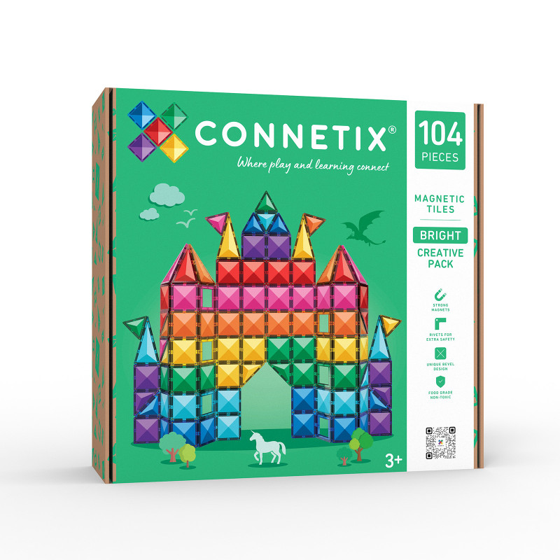 Magnetická stavebnica CONNETIX® Bright Creative Pack 104 ks