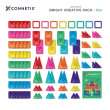Magnetická stavebnica CONNETIX® Bright Creative Pack 104 ks