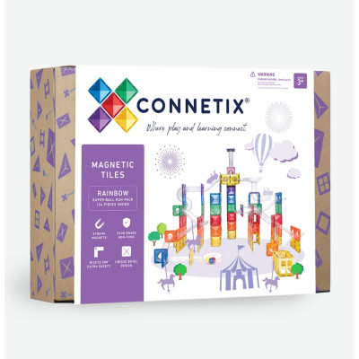 Magnetická stavebnica CONNETIX® Super Ball Run Pack 134 ks