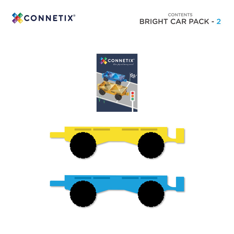 Magnetická stavebnica CONNETIX® Bright Car Pack 2 ks