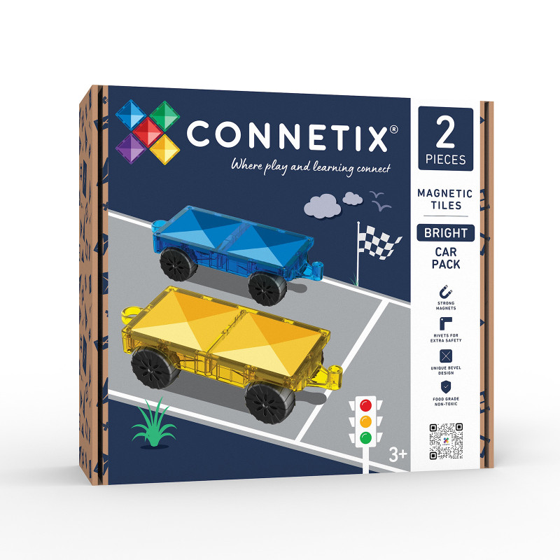 Magnetická stavebnica CONNETIX® Bright Car Pack 2 ks