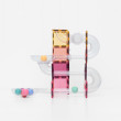 Magnetická stavebnica CONNETIX® Ball Run Pastel Pack 114 ks