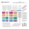 Magnetická stavebnica CONNETIX® Ball Run Pastel Pack 114 ks
