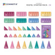 Magnetická stavebnica CONNETIX® Pastel Starter Pack 56 ks