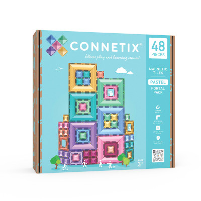 Magnetická stavebnica CONNETIX® Pastel Portal Pack 48 ks