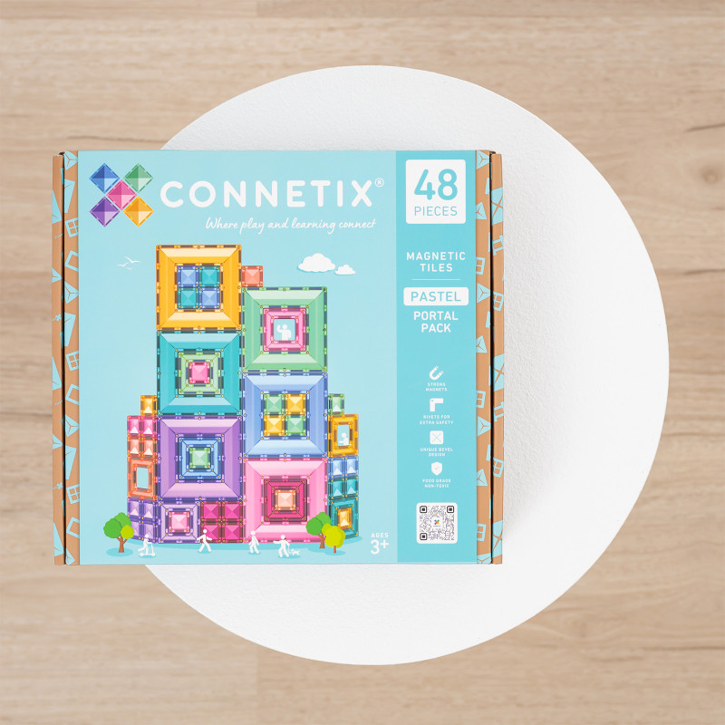 Magnetická stavebnica CONNETIX® Pastel Portal Pack 48 ks