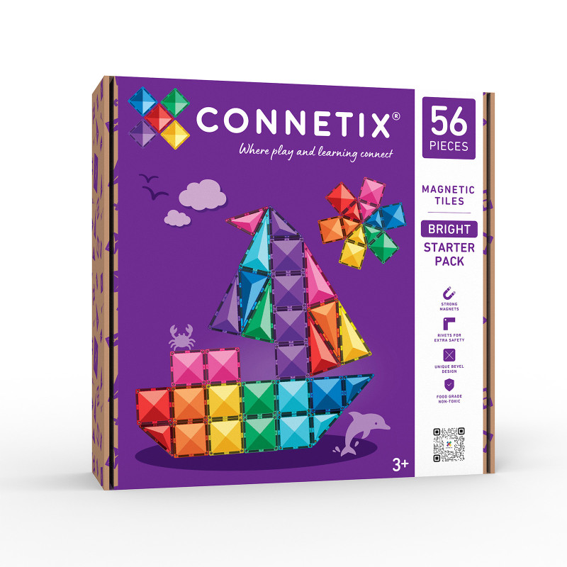 Magnetická stavebnica CONNETIX® Bright Starter Pack 56 ks
