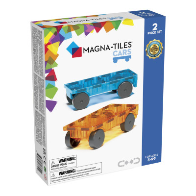 Magnetická stavebnica MAGNA-TILES® Autíčka 2 ks modrá/oranžová