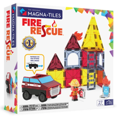 Magnetická stavebnica MAGNA-TILES® Fire Rescue 27 ks
