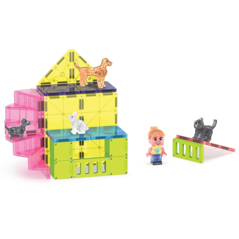 Magnetická stavebnica MAGNA-TILES® Pet Playhouse 50 ks