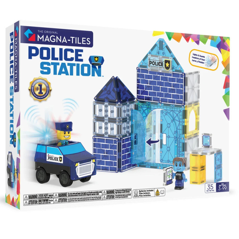 Magnetická stavebnica MAGNA-TILES® Police Station 35 ks Magnetická stavebnica MAGNA-TILES® Police Station 35 ks