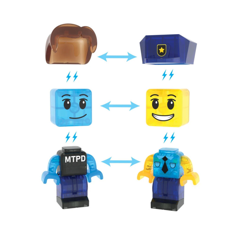 Magnetická stavebnica MAGNA-TILES® Police Station 35 ks Magnetická stavebnica MAGNA-TILES® Police Station 35 ks