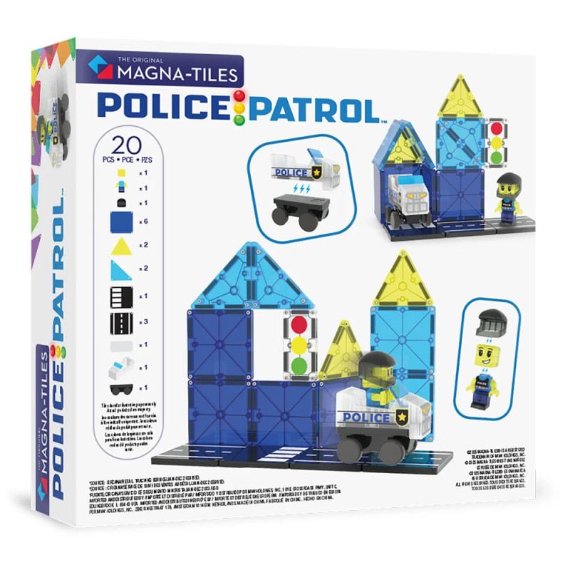 Magnetická stavebnica MAGNA-TILES® Police Patrol 20 ks Magnetická stavebnica MAGNA-TILES® Police Patrol 20 ks