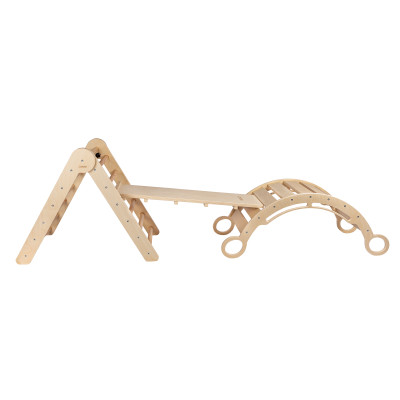 Lezecký set pikler "S" s montessori hojdačkou