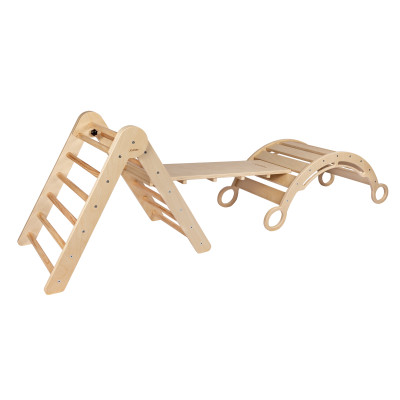 Lezecký set pikler "S" s montessori hojdačkou