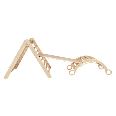 Lezecký set pikler "M" s montessori hojdačkou