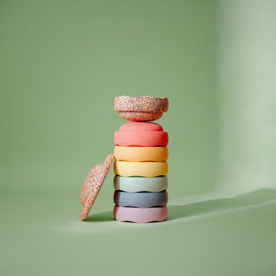Stapelstein Original Complete Set Rainbow Pastel