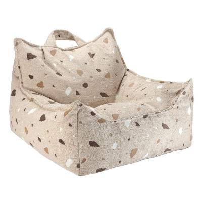 Detské kreslo sedací vak Wigiwama® - Terrazzo Sand Beanbag Chair