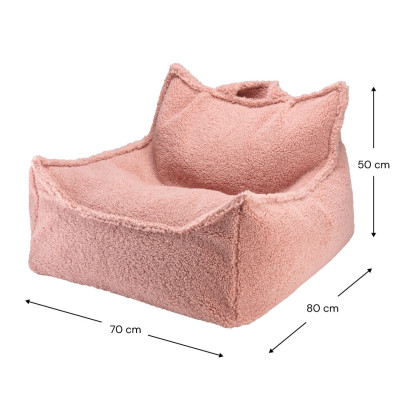 Detské kreslo sedací vak Wigiwama® - Guava Pink Beanbag Chair