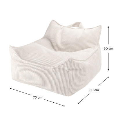 Detské kreslo sedací vak Wigiwama® - Marshmallow Beanbag Chair