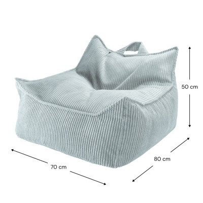 Detské kreslo sedací vak Wigiwama® - Peppermint Green Beanbag Chair