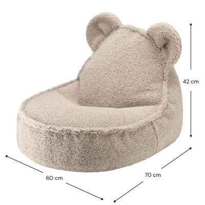 Detské kreslo sedací vak Wigiwama® - Biscuit Bear Beanbag