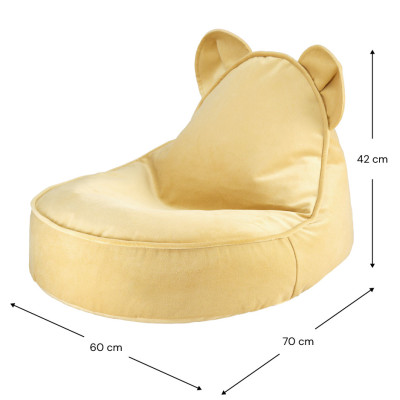 Detské kreslo sedací vak Wigiwama® - Salted Caramel Bear Beanbag