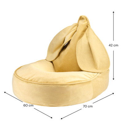 Detské kreslo sedací vak Wigiwama® - Salted Caramel Bunny Beanbag