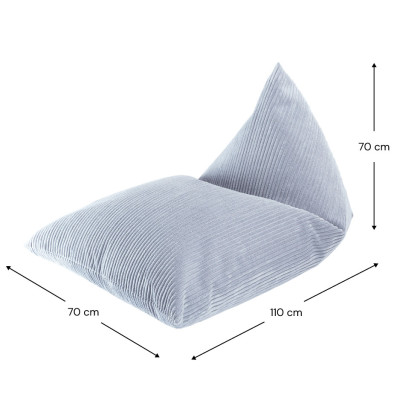 Detské kreslo sedací vak Wigiwama® - Blueberry Blue Big Lounger