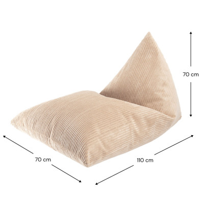 Detské kreslo sedací vak Wigiwama® - Brown Sugar Big Lounger